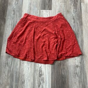 Torrid Women’s Burnt Orange Lined Embroidered Skirt Size 2